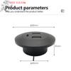 (YOUU06)Встраиваемый настольный многопортовый USB 2.0 на USB TYPE-C Разъем для зарядки Удлинительный шнур Скрытый кабель для быстрой зарядки
