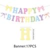 Colored Bow Party Flag Decoration Package Banner Spiral Girl Birthday Party Supplies