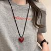 Ожерелье с подвеской в виде любви в корейском стиле, дизайн в стиле меньшинств, цепочка для свитера, милая веревочная цепочка, женское ожерелье