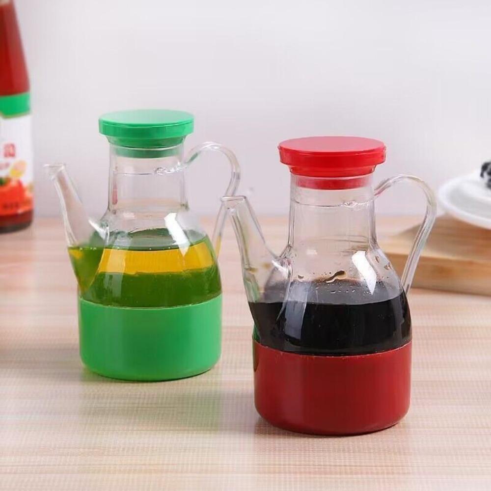 with Handle Oil Dispenser Leakproof Vinegar Bottle Household Transparent Gravy Boats Dining Table