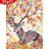 5D DIY Diamond Painting Deer Christmas Gift Diamond Embroidery Cross Stitch Animal Needlework Fall Decorations