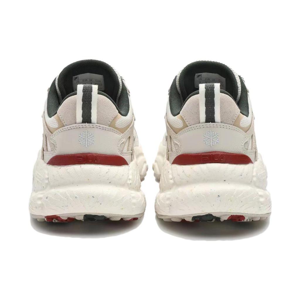 Fila Fern Series Fern Shoes XMAS Fabric Synthetic Leather TPU Comfortable Versatile Trendy Low-Top Dad Shoes Men Sneaker Light-Green F12M411120FWL