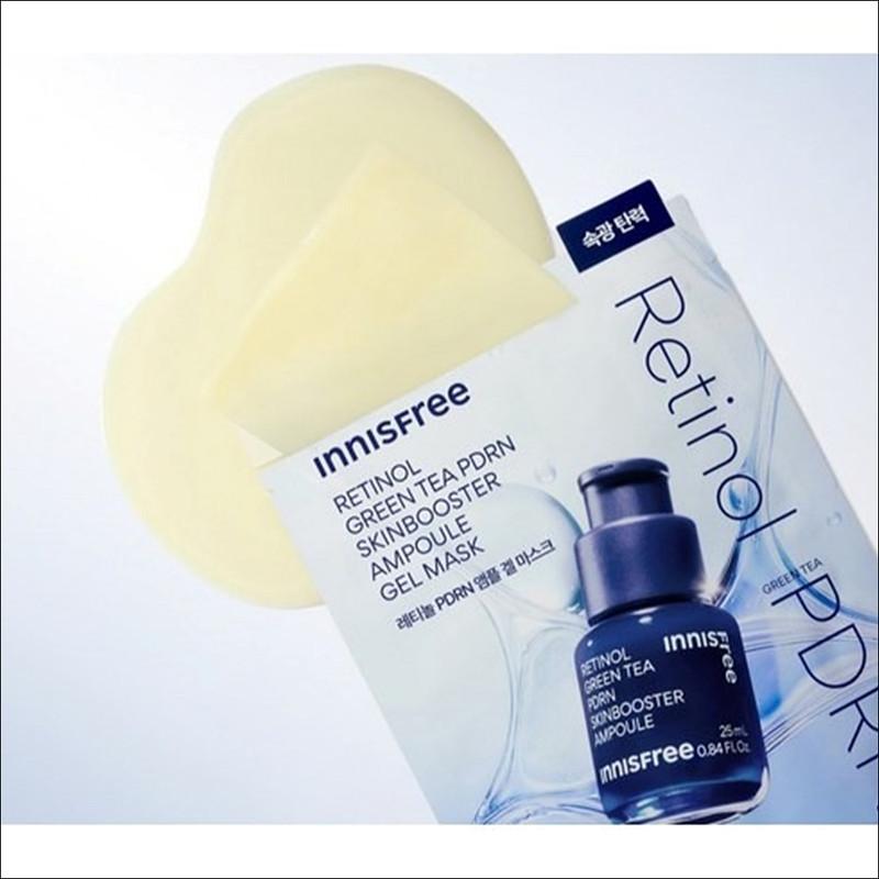 Innisfree Ретинол Зеленый чай PDRN Skin Booster Ампульная гелевая маска 25 мл, (1 шт. / 4 шт. / 5 шт. / 6 шт.)