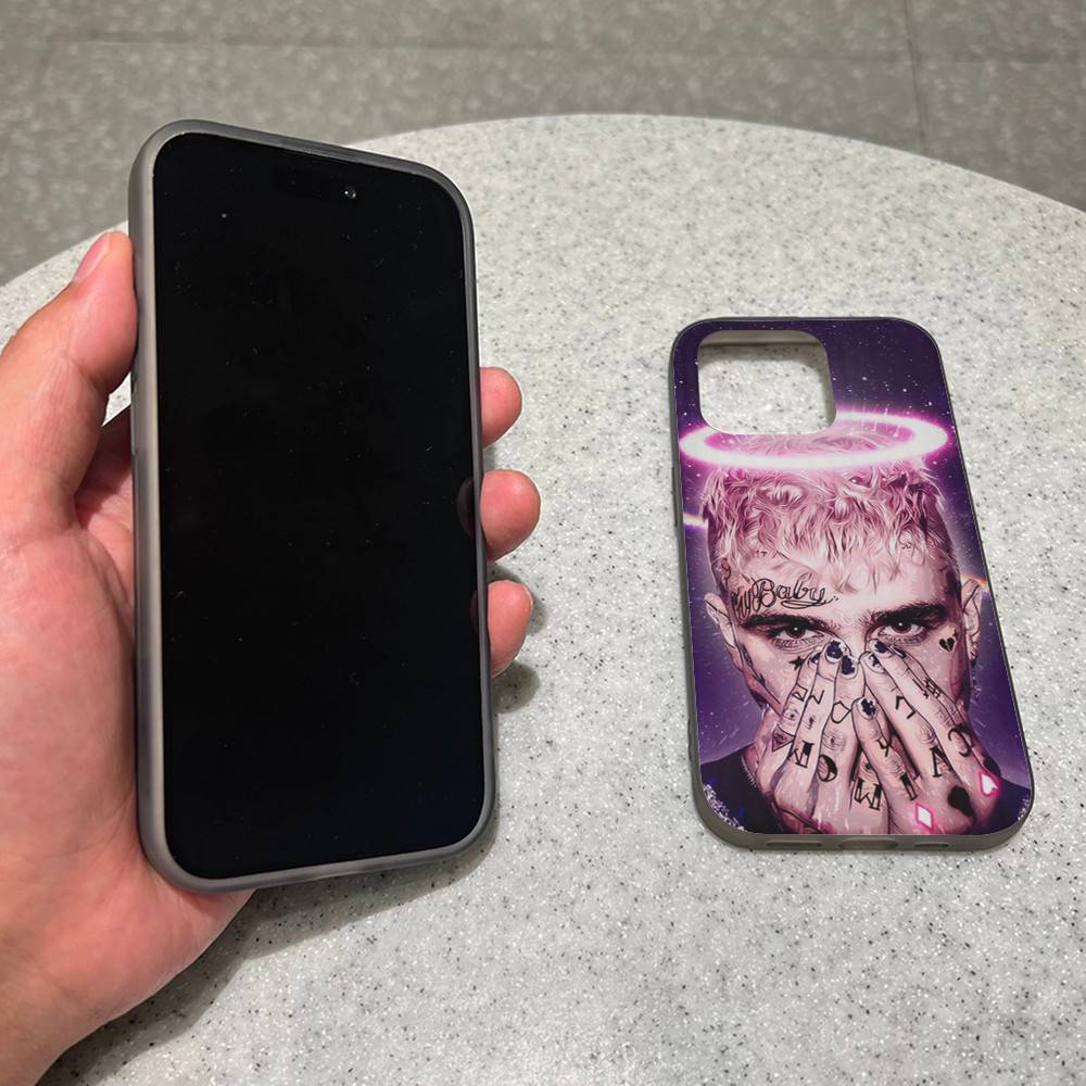 Emo Rapper Lil Peep For IPhone 17 16 15 11 12 13 14 Pro Max Plus Pro Corrugated Translucent Back Phone Cover