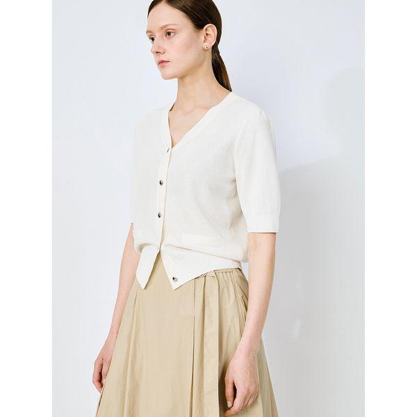  She S miss Кардиган с V-образным вырезом и рукавами-фонариками SSkcdo22510