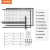 2' x 5.6' Grid Wall Panels Tower, 2 Packs Wire Gridwall Display Racks with T-Base Floorstanding, Double Side Gridwall Panels for Art Craft Shows,