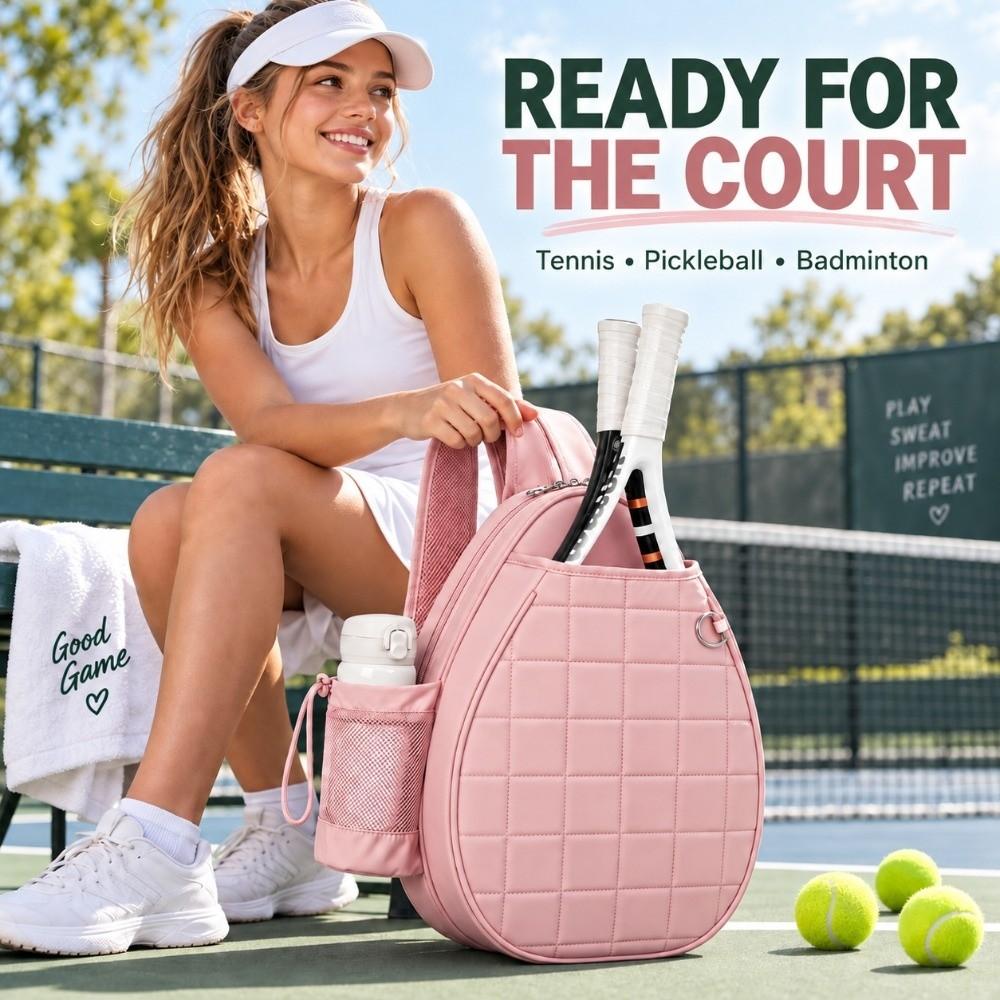 Lightweight Racket Sling Case Waterproof Tennis Shoulder Bag Tennis Racket Bag Court Training