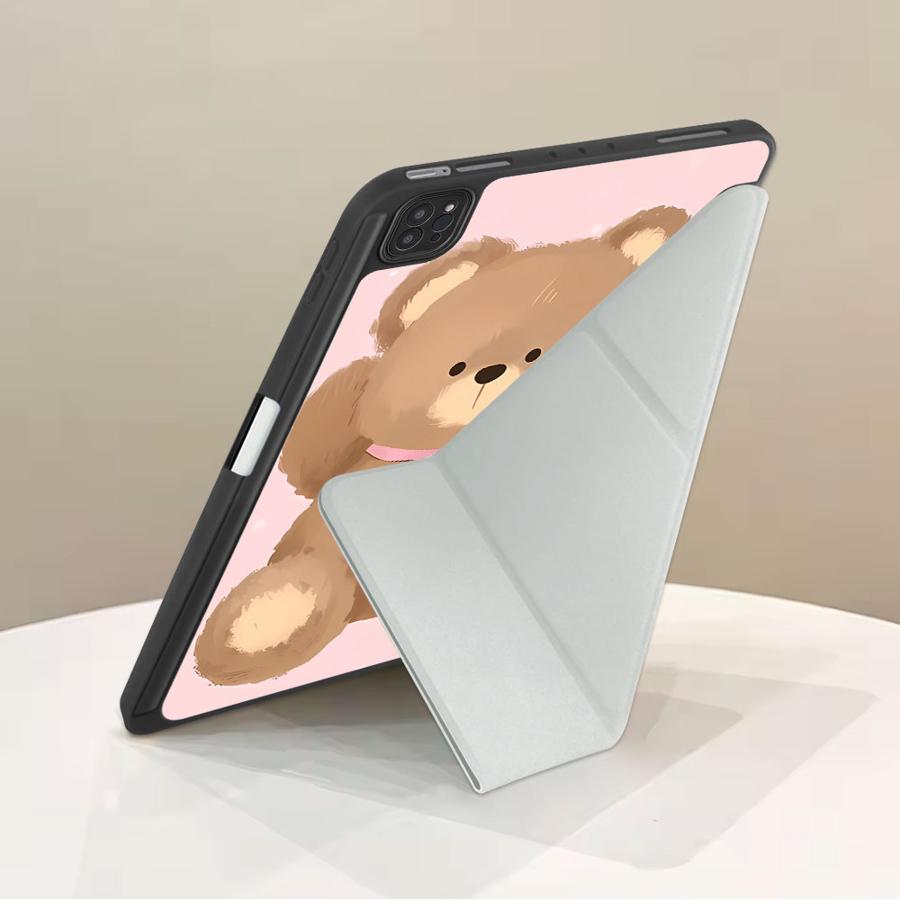 Коричневый Чехол-Планшет Маленький Мишка Для iPad Mini 6 7 Air 4 5 M3 M2 1 2 M4 11 дюймов Pro 11-го 10-го 9-го 8-го 7-го 12.9 дюймов Pro 2025 Держатель