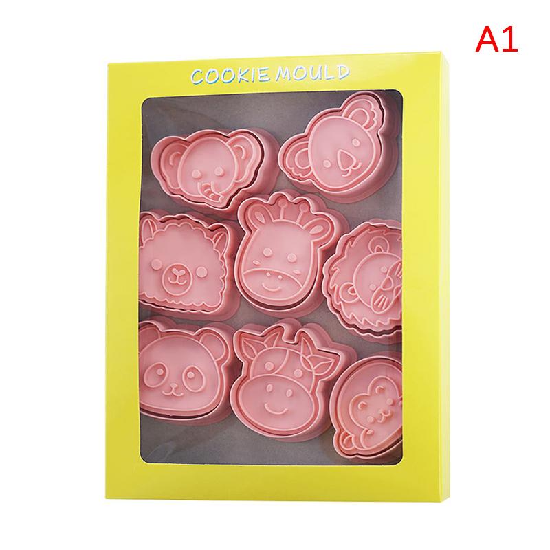 4/8/10Pcs Cartoon Farm Animal Cookie Cutters Farm Party Cake Decorating Mold Fondant Frosting Biscuit Stamp Kitchen Supplies