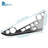 For Toyota Camry 2018 2019 2020 2021 2022 Real Soft Carbon Fiber LHD Car Central Control Button Frame Interior Trim Accessories