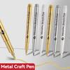 Highlight Metallic Marker Pen Gold White Waterproof Permanent Paint Marker Pen for Rock Mug Ceramic Glass DIY Painting