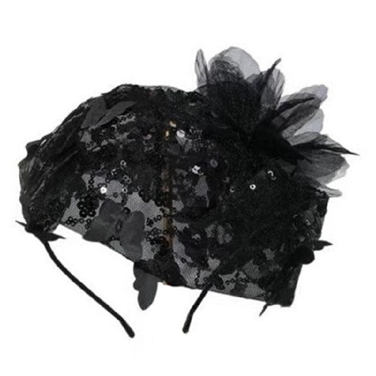 Привлекательная шляпка-фасинатор с перьевым цветком, повязка на голову для женщин, украшение для волос для вечерней вечеринки, банкета, заколка для волос