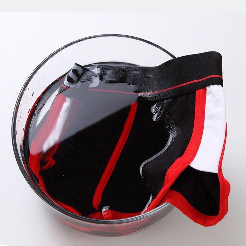 Мужское хлопковое нижнее белье, впитывающее пот, U-образные боксеры, свободное нижнее белье, дышащие хлопковые трусы