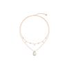 Swarovski Cattitude Кошка в лунном свете Двустороннее ожерелье Женское ожерелье Розовое золото 5566726