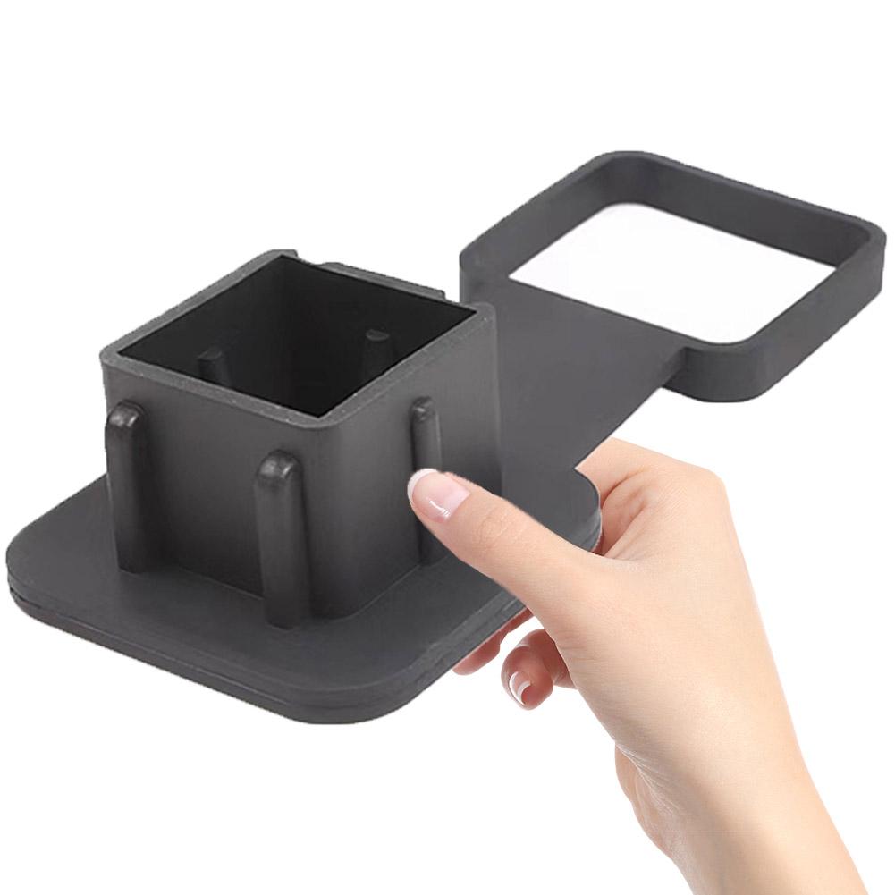 Tube Cap Protector Trailer Hitch Receiver Cover Plug Dustproof Tow Plug Tube Cap Protector 2 Inch Receiver Auto Square Plug