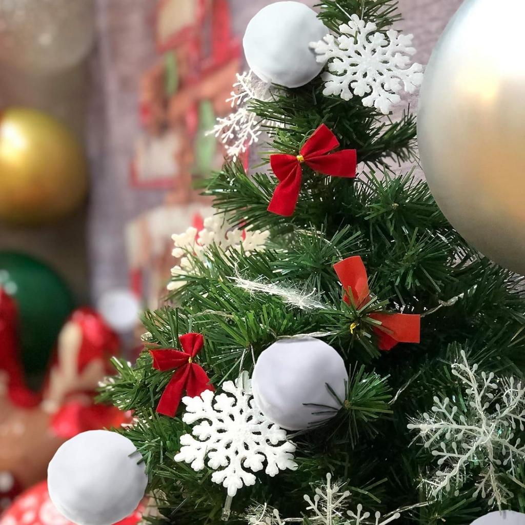 20pcs/50pcs- 2 Inch Indoor Snowball Fight Balls- Artificial Snowballs For Outdoor Snow Fight And Christmas Tree Decoration, Christmas And New Year's