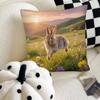 Rabbit Pillow Case Fashion Square Pillowcase Bedroom Sofa Room Ins Decoration Leisure
