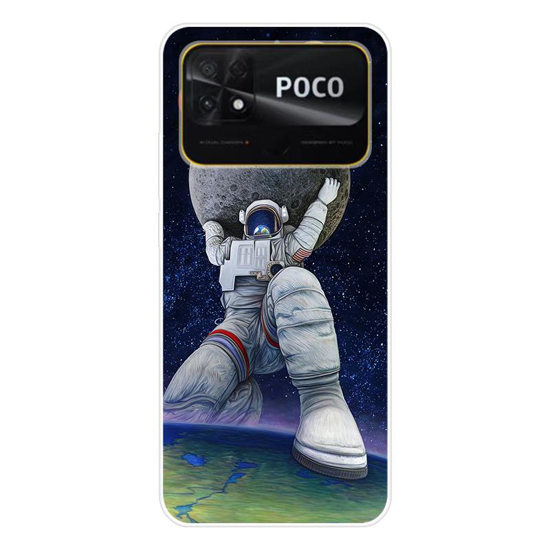 Для Xiaomi Poco C40 C 40 Чехол Мягкая силиконовая задняя крышка Мультяшный чехол для телефона Разнообразие