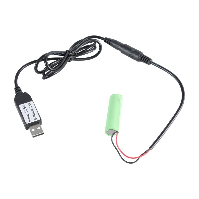 USB 5V2A к 1.5V Кабель питания с муляжом батареи для эмуляторов батарей AA LR6 для электронных игрушек, часов, термометров