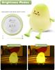 Cute Night Light Kids Mango Sleep Lamp Warm White Bedroom Decor Silicone Nightlight Baby Nursery Lights Birthday Christmas Gift