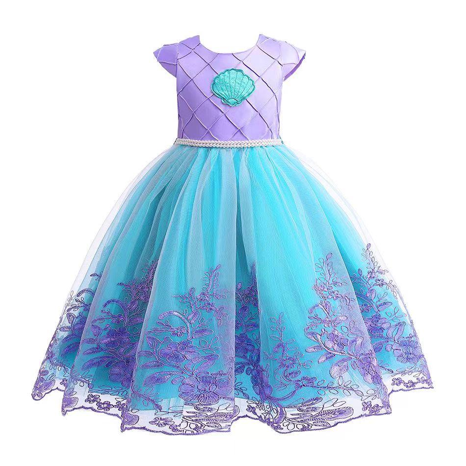 Mermaid Princess Dress with Accessories Premium Fabric 140cm 9-10 Years