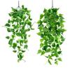 Сливочный искусственный плющ бегонии оставляет зеленый укроп висит