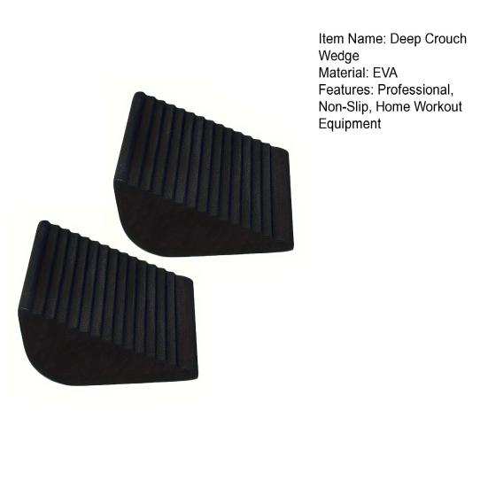 2 шт. Блок-клин для глубокого приседа, Растяжка икр, Наклонная доска, Профессиональный нескользящий фитнес, Тяжелая атлетика, Становая тяга, Подъем пятки, Рампа для глубокого приседа