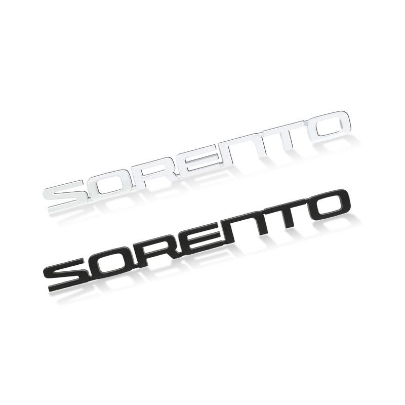 CZFB5 3D ABS SORENTO Letter Logo Rear Bumper Tail Trunk Sticker Car Styling For KIA Sorento 2004-2020 2021 Auto Accessories