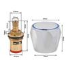 2pcs Copper Valve Faucet Handle Handwheel Replacement