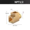 Профессиональный латунный фитинг NPT Высокое давление Прочный фитинг для труб Коррозионностойкий Разветвитель Тройник Водопровод