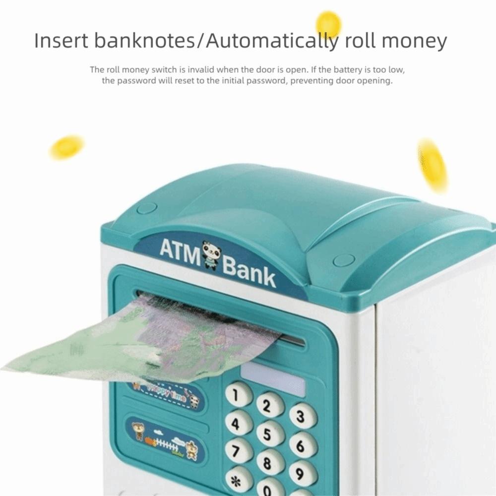 Cartoon ATM Password Bank Password Lock Electronic Bank Safe Box Coin Deposit Box  Household