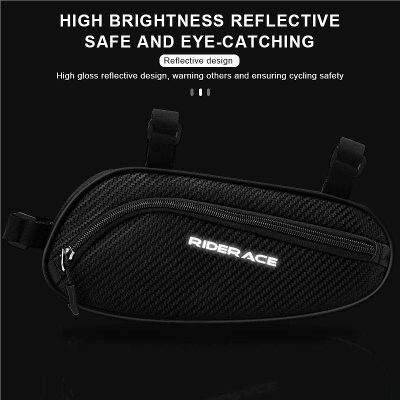 Bicycle Triangle Bag Waterproof Rainproof Durable Cycling Tube Frame Pouch Bag MTB Road Bike Frame Front Bag Outdoor Sport Pouch