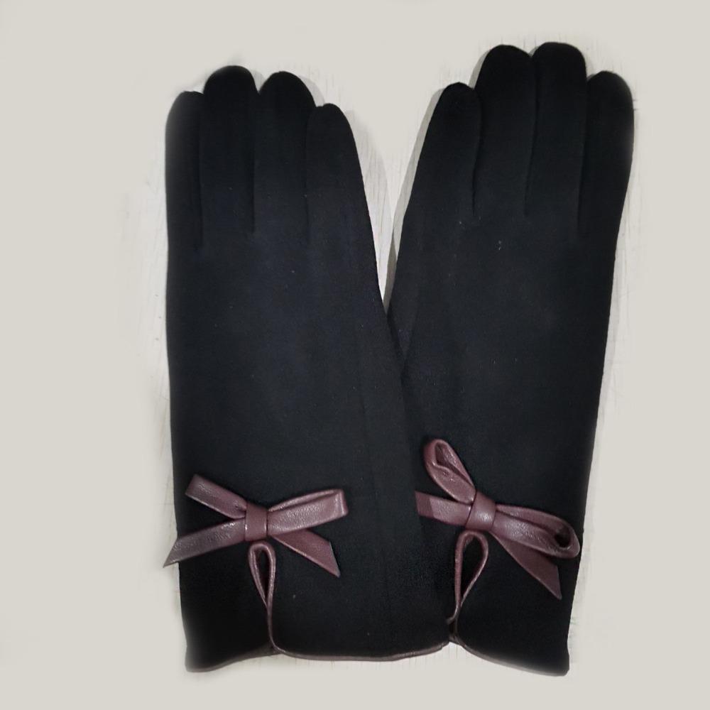 Elastic Driving Gloves Suede Leather Mittens Female Gloves Gloves Full Finger Gloves
