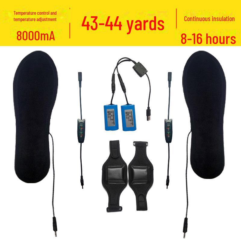 Стельки с подогревом, перезаряжаемые через USB - электрические грелки для ног на всю подошву