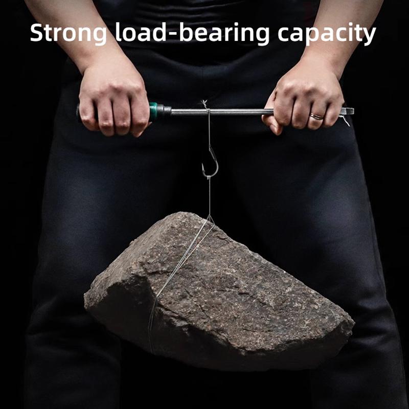 16pcs Anti-dropping Giant Hook Offset Barbed Hook for Black Carp Fishing Angled Point Design with Anti-Slip Barb Anchor Hook Bold Bulk Fishing Hook