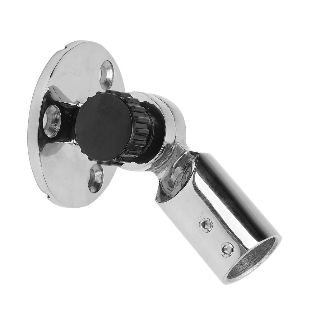 Морская Антенная База-Крепление из Нержавеющей Стали 316, Регулируемая на 180 Градусов, Диаметр 19 мм, Крепление на Рейку Лодки с Храповым Механизмом