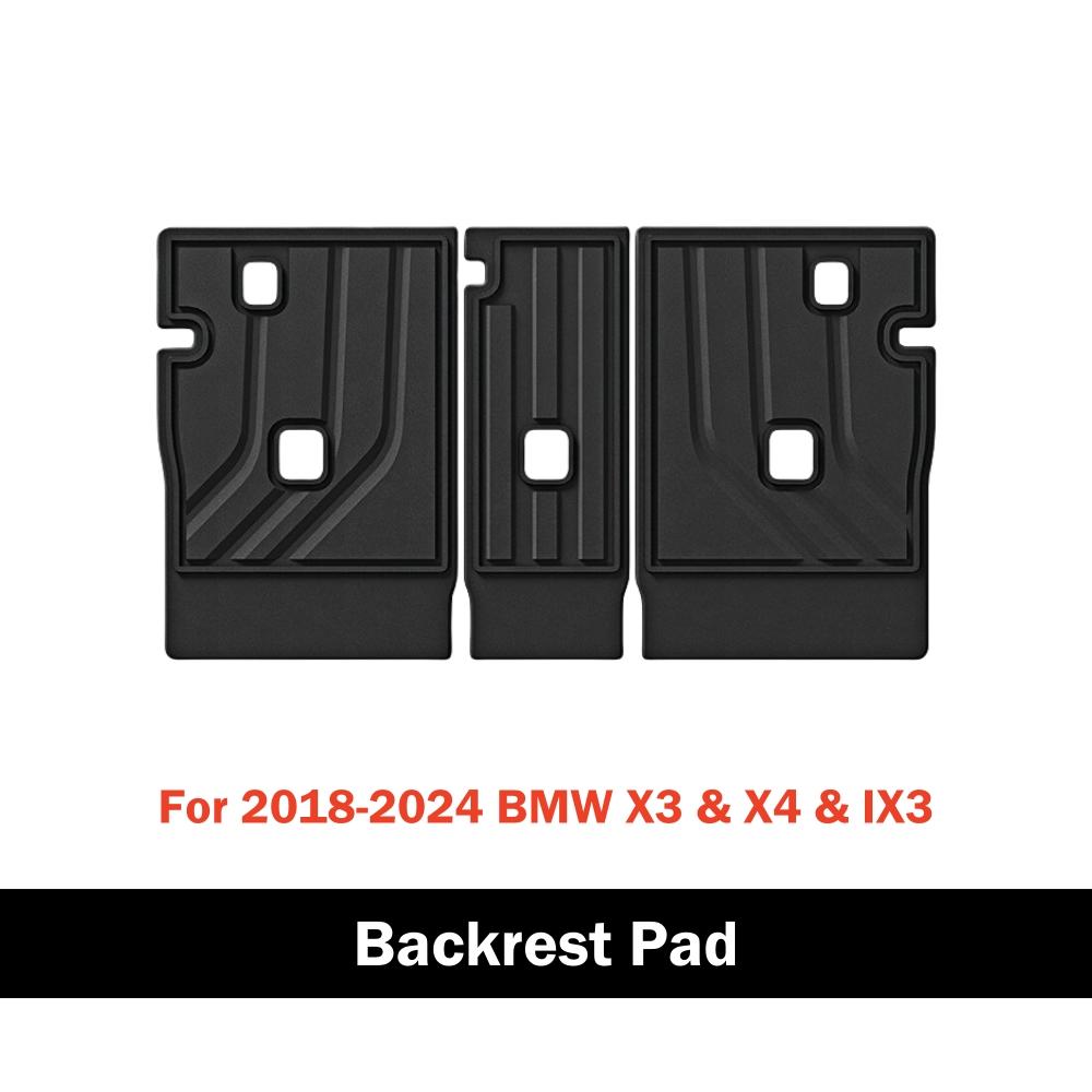 3D TPE коврики для пола для BMW X3, X4 и IX3 2018-2025, всепогодный коврик для пола, защитный коврик для спинки сидений 2-го ряда