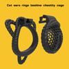 3D Printed Cat Ear Hemp Rope Honeycomb Chastity Cage Adult Sexual Toy Men's Penis Lock Fun Wearing CB Urethra Lock