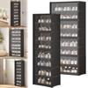 9-Tier Narrow Shoes Shelf Cabinet Holds 18 Pairs Shoe Shelf Sneaker Rack Organizer Shoe Stand Holder for Closet Entryway