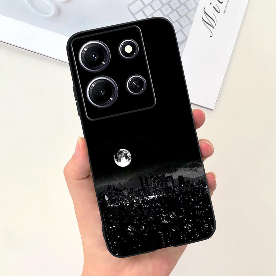 For Infinix Note 30i Note 30 Pro 30 vip Note30 4G 5G Phone Cover Moon Night Cartoon Cool Style Soft Silicone For Note30i Bumper