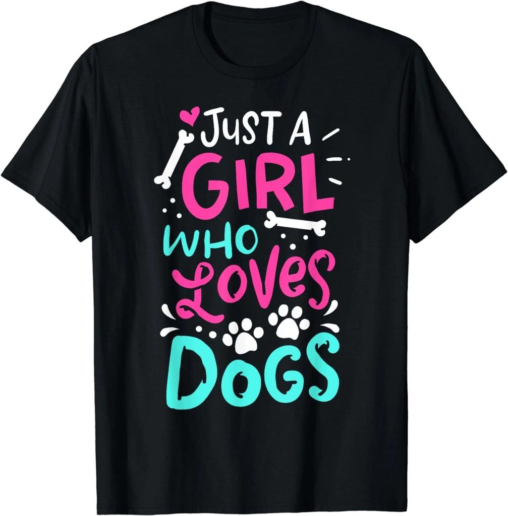 Just a Girl Who Loves Dogs Funny Dog School Dog Trainer Gift Unisex T-Shirt