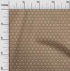 oneOone Cotton Flex Brown Fabric Asian Block Tile Sewing Material Print Fabric By The Yard 40 Inch