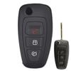 3 Button Silicone Remote Key Shell Fob Case Cover For Ford Ranger C-Max S-Max Focus Galaxy Mondeo Transit Tourneo Custom Holder