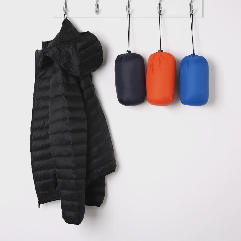 Мужская легкая хлопковая куртка с капюшоном — теплая, модная, короткая, повседневная и портативная с воротником-стойкой для осени и зимы