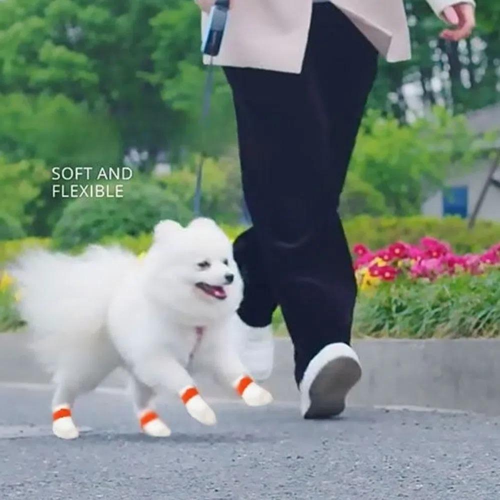 40pcs Waterproof Dog Shoe Covers Non-slip Walking Dog Socks New Dog Paw Cover Bag for Outdoor