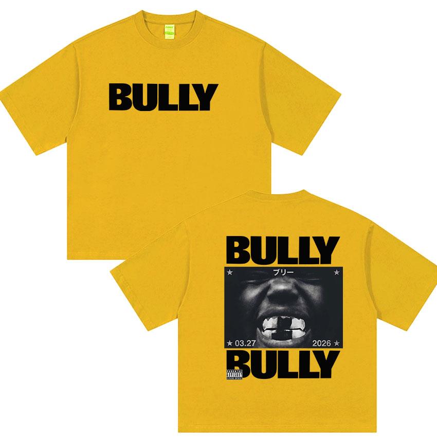 Rapper Kanye West Bully New Album 2026 Graphic T Shirt Unisexs Hip Hop Pop Music Short Sleeve Tshirt Retro Cotton Tees Streetwear