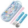 Bento Chopsticks Trio Set Sanrio Fancy Children's (Chopsticks, Spoon, Fork, 16.5cm) - Cinnamoroll, Snacks, Sweets, Girls, TACC2-A