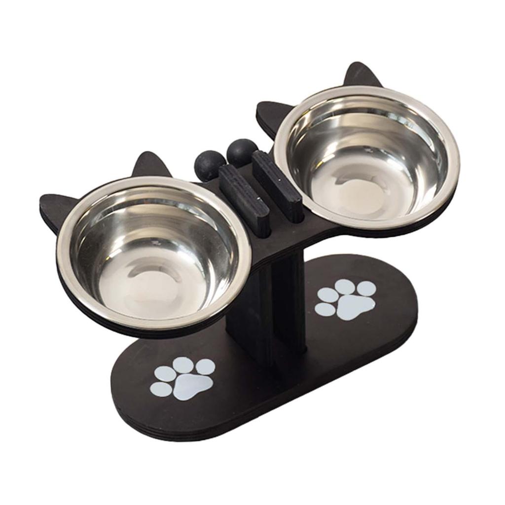 Elevated Pet Bowls with Stand Puppy Dish Lightweight Feeding Station for Small Dogs and Cats