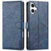 N.BEKUS CSJ-001 For iPhone 16 Stand Case PU Leather Wallet Phone Cover - Brown