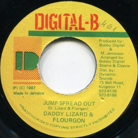 7inch Record DADDY LIZARD & FLOURGON - Jump Spread Out NONE Digital-B 1987 Jamaica Reggae, Ska & Dub Used